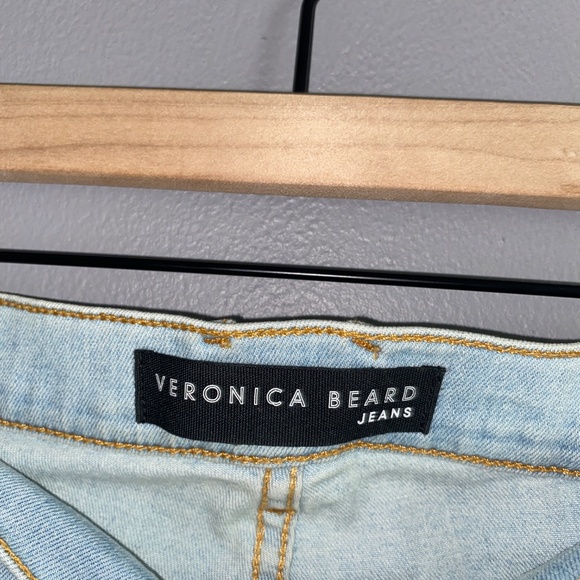 VERONICA BEARD Light Wash Florence Flare High Rise Size 31 or 12 - Picture 5 of 11